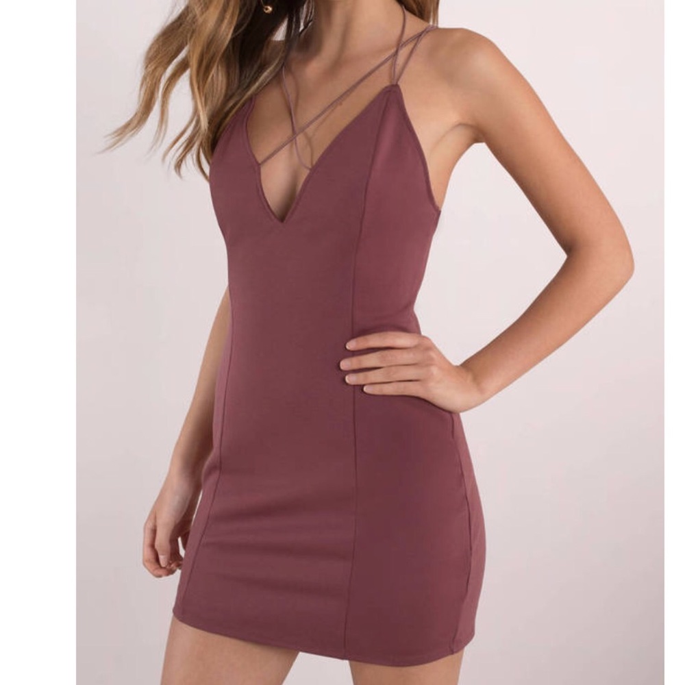 Tobi mauve bodycon dress